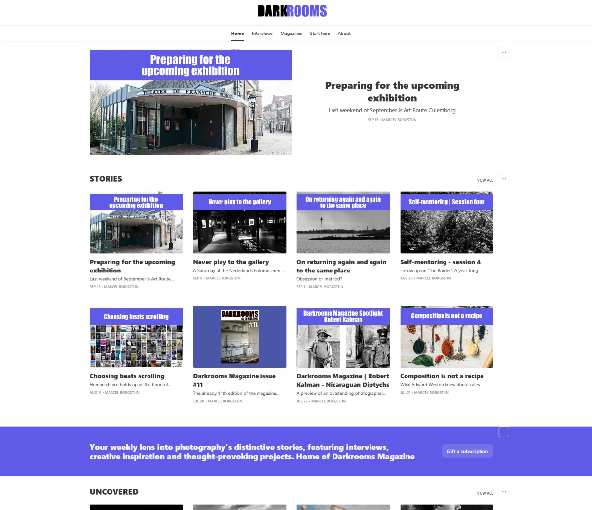 Darkrooms Newsletter